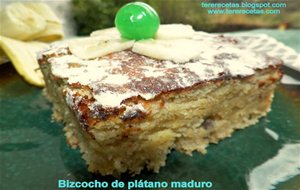 
bizcocho De Plátano Maduro (banana, Cambur).
