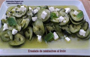 
ensalada De Calabacines Al Limón.
