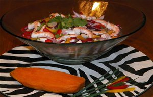 
ceviche De Langostinos.
