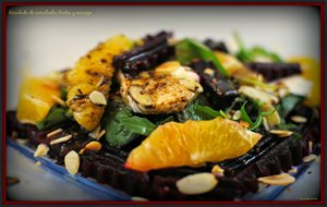 
ensalada De Remolacha, Brotes Y Naranja.
