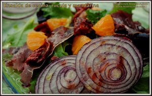 
ensalada De Cecina, Rúcula Y Mandarina.
