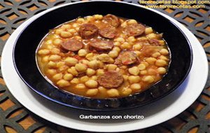 
garbanzos Con Chorizo.
