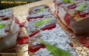 
milhojas Rellenas.
