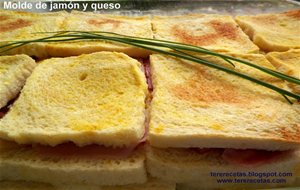 
molde De Jamón Y Queso.
