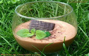 
mousse De Chocolate Y Café.
