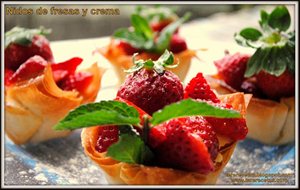 
nidos De Fresas Y Crema.
