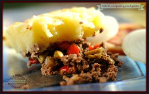 
pastel De Carne Picada Y Puré De Patatas.
