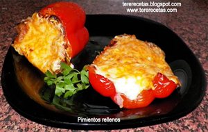 
pimientos Rellenos Con Carne Picada O Molida.
