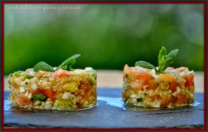 
pseudo Tabule Con Quinoa Y Aguacate.
