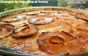 
rodajas De Manzana Al Horno.
