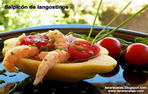 
salpicón De Langostinos.
