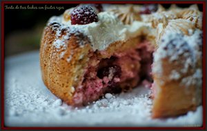 
tarta De Tres Leches Con Frutos Rojos.
