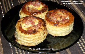 
vol Au Vent De Jamón Y Bacon (tocineta).
