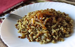 Mujaddara. Receta Libanesa De Arroz Con Lentejas