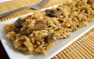 Risotto Con Champiñones. Receta Fácil