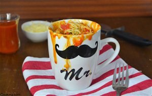 Pizza Mug Cake (con Videoreceta) Para #cuukinglovesmugcakes
