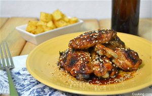 Alitas De Pollo Al Horno Con Miel Y Soja
