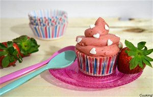 Cupcakes De Fresas Naturales Para San Valentin
