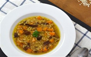 Arroz Caldoso Con Calabaza Y Setas
