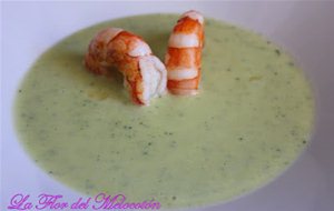 Crema De Gambas Y Calabacín
