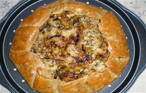 Galette De Setas Shiitake, Puerro Y Gorgonzola