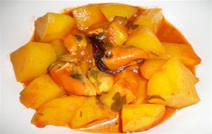 Mejillones Con Patatas