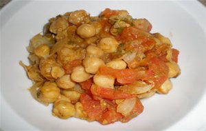 Garbanzos Con Un Toque Picante