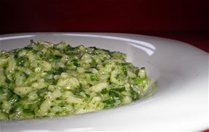 Risotto De Espinacas Y Gorgonzola