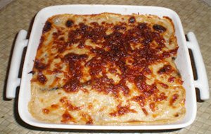 Lasagna De Berenjenas Y Ajoarriero Con Queso De Cabra