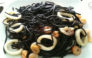 Espaguettis Negros Con Sepia
