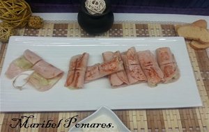 Rollos De Puerro Con Jamón York Y Queso Microondas.
