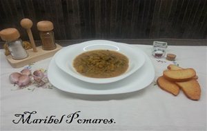 Espárragos En Salsa De Almendras.
