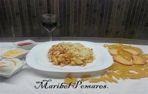 Macarrones Con Carne Y Huevo En Olla Programable.
