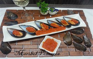 Mejillones En Salsa Picante.
