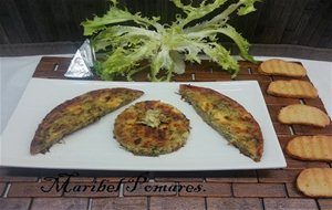 Tortilla De Escarola, Cebolla Y Quesitos En Olla Programable.
