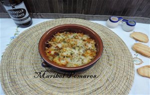 Coliflor Y Patata Con Salsa De Pimientos Gratinado En Thermomix.
