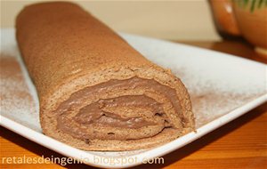 Brazo Gitano De Chocolate (aprovechando Galletas)
