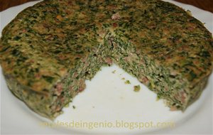 Tortilla De Espinacas Con Carne (en Micro)
