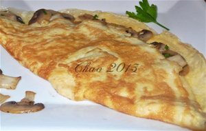 Tortilla De Champiñones Al Perjil
