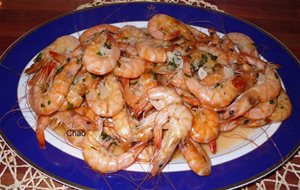 Langostinos Al Horno.
