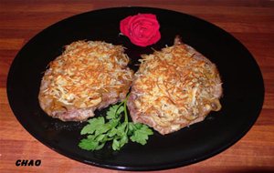 Filetes De Ternera,  Gratinados  Al Queso Estilo Chao
