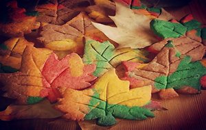 Galletas Hojas De Otoño.
