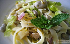 Tagliatelle Con Habas Frescas
