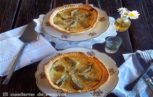 Quiché Con Alcachofas & Pollo
