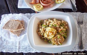 Arroz Integral Con  Calabacín Asado.
