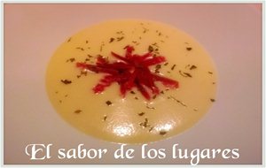 Vichyssoise Con Jamón Serrano.
