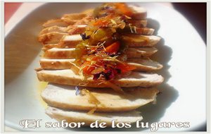 Pechuga De Pollo En Escabeche De Manzanilla.
