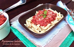 Salsa Pomodoro Y Macarrones Boloñesa.
