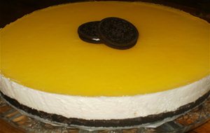 Mousse De Naranja Con Base De Galleta Oreo
