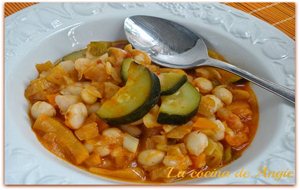 Alubias Blancas Con Verduras
